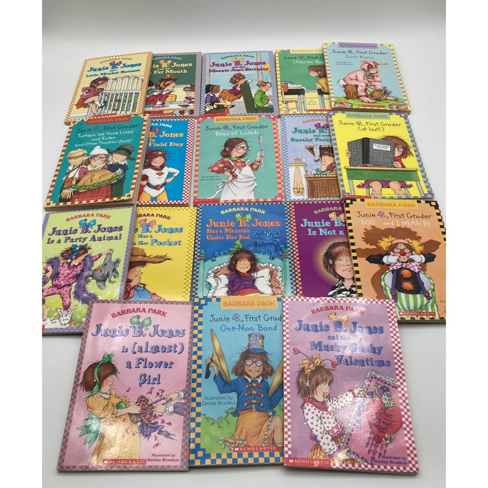 Lot of 18 Vintage Junie B. Jones Paperback Books Chapter Series Barbara Park